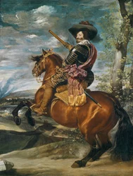 Retrato ecuestre de Don Gaspar de Guzmán (1587-1645) Conde-Duque de Olivares, 1634